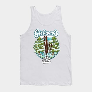 Girdwood Alaska ski logo Tank Top